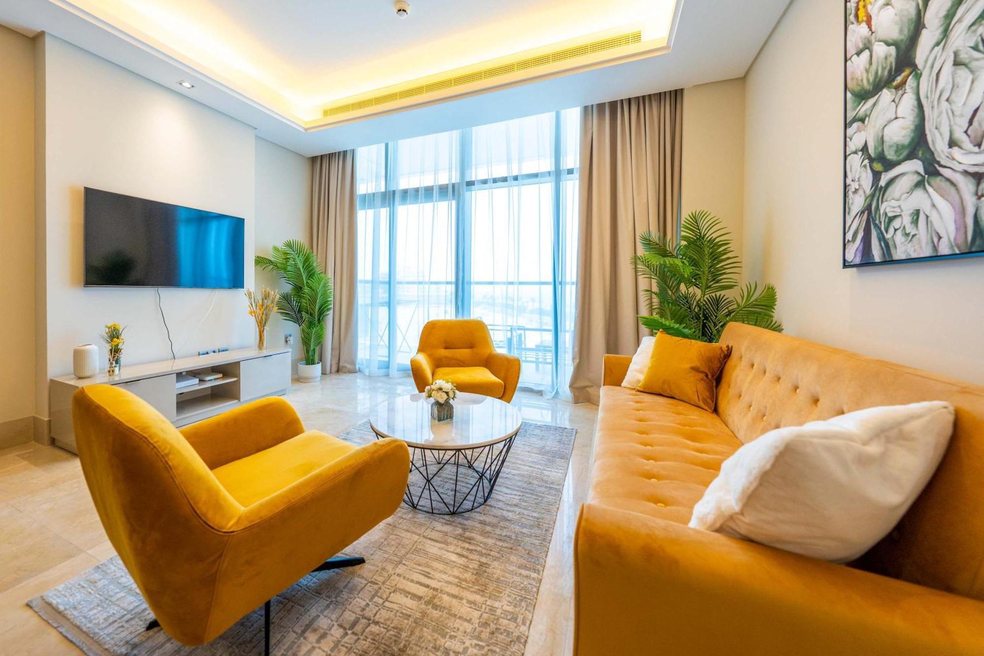 דובאי Spacious Beachfront 2 Bedroom Apartment - The 8 מראה חיצוני תמונה