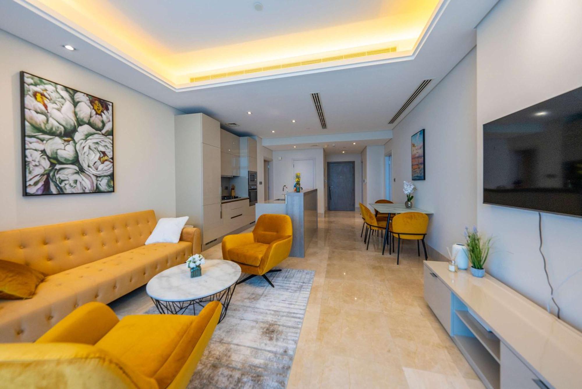 דובאי Spacious Beachfront 2 Bedroom Apartment - The 8 מראה חיצוני תמונה