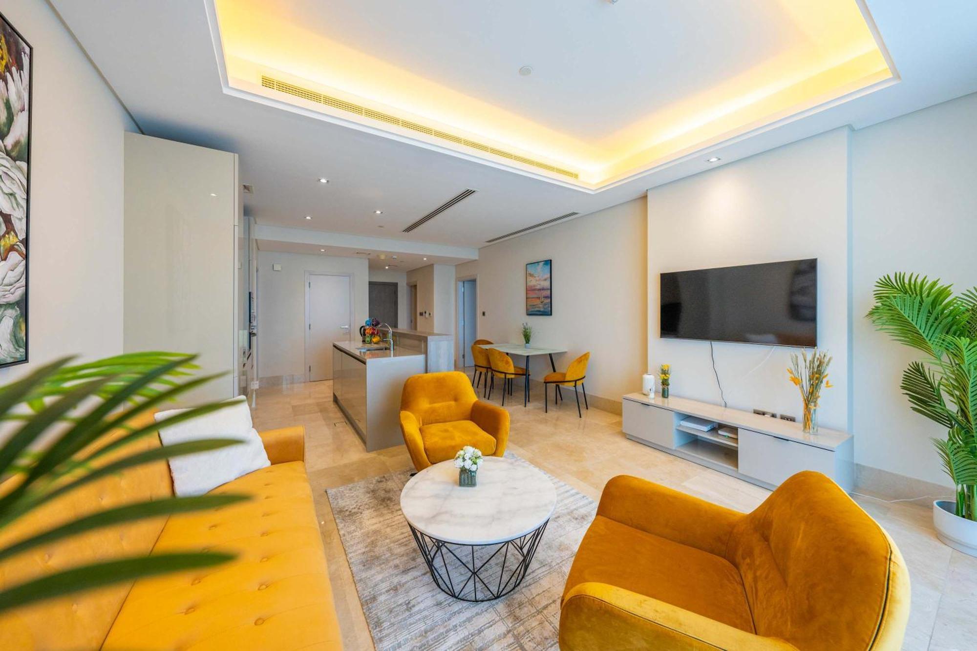 דובאי Spacious Beachfront 2 Bedroom Apartment - The 8 מראה חיצוני תמונה