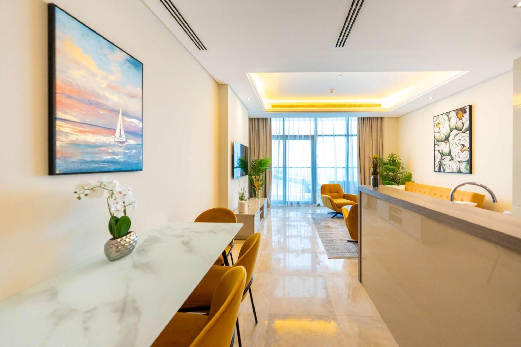 דובאי Spacious Beachfront 2 Bedroom Apartment - The 8 מראה חיצוני תמונה