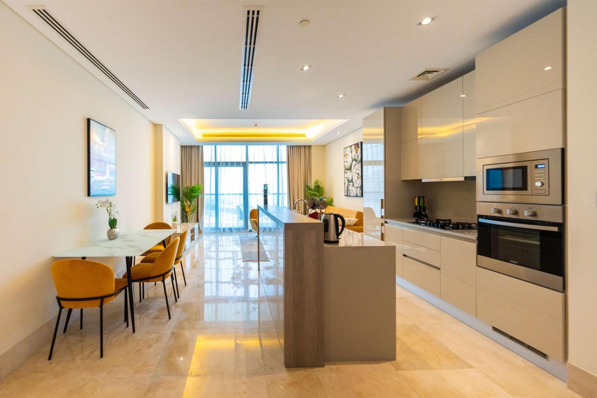 דובאי Spacious Beachfront 2 Bedroom Apartment - The 8 מראה חיצוני תמונה